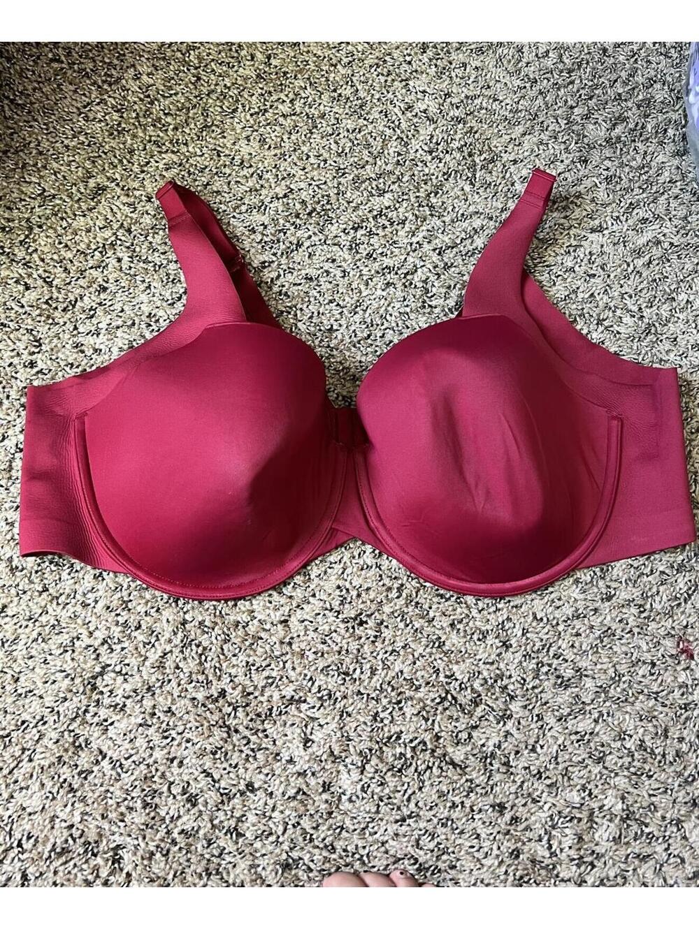 Cacique Burgundy Full Coverage Bra 46DD